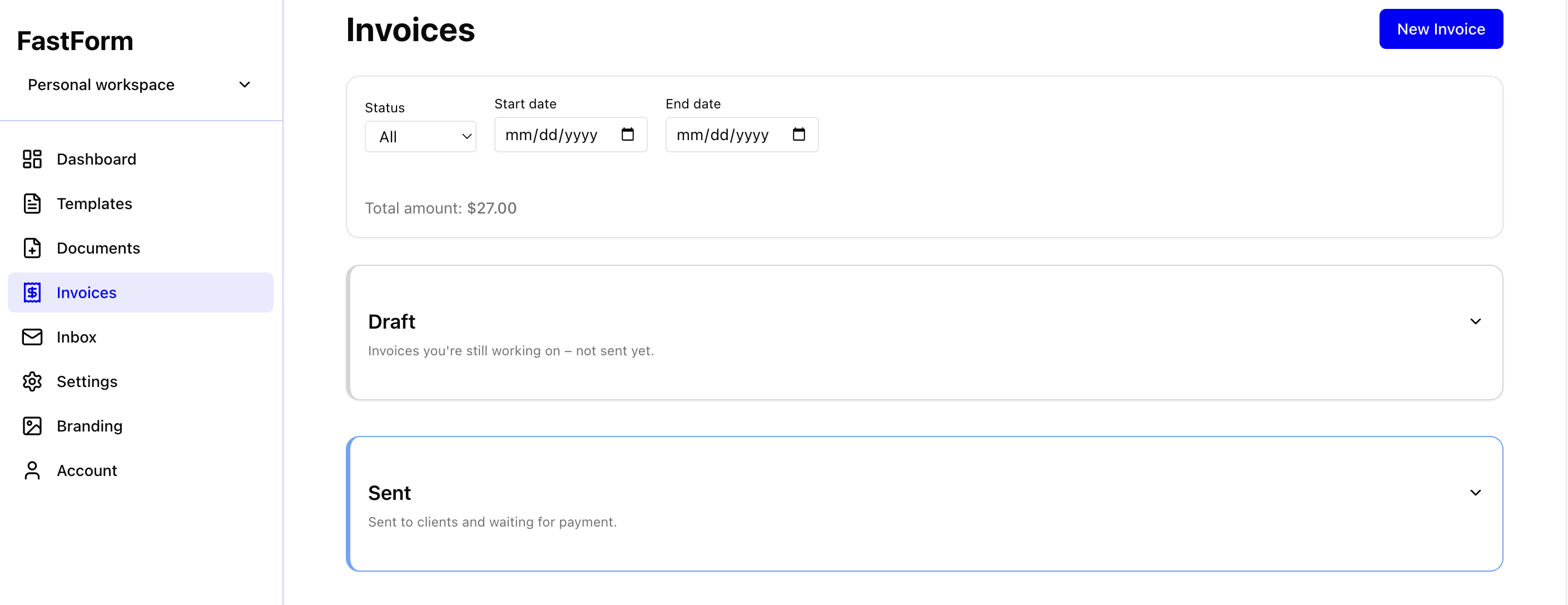 Invoice management